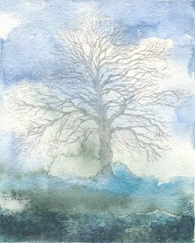 Winterbaum am Morgen