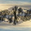 gespiegelte Wolkenlandschaft von Jannie Looge