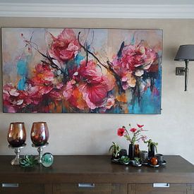 Customer photo: Wild Pink Roses by treechild ., on art frame