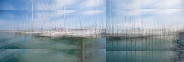 Jachthaven van San Lorenzo al Mare | Imperia | Ligurië | Italië - een abstracte interpretatie van Nicole Holz