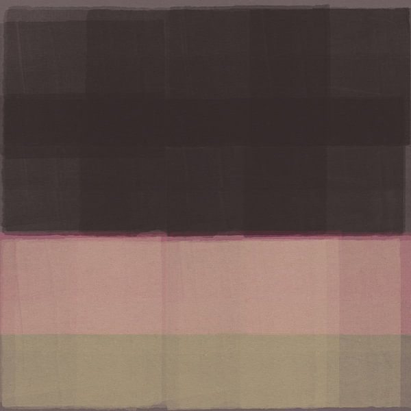 Taupe, pink, white. Abstract colorful painting inspired by Mark Rothko by Dina Dankers