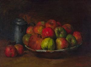 Stilleben mit Äpfeln und einem Granatapfel, Gustave Courbet, 1871