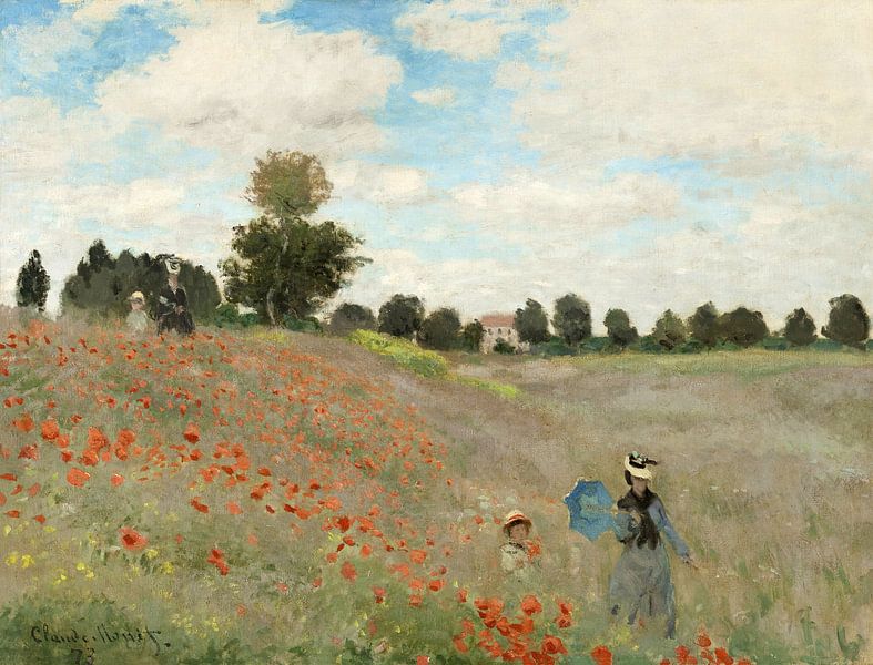 Klaprozenveld bij Argenteuil, Claude Monet van Meesterlijcke Meesters