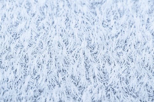 De magie van de vorst, abstracte winterse rijp van dichtbij