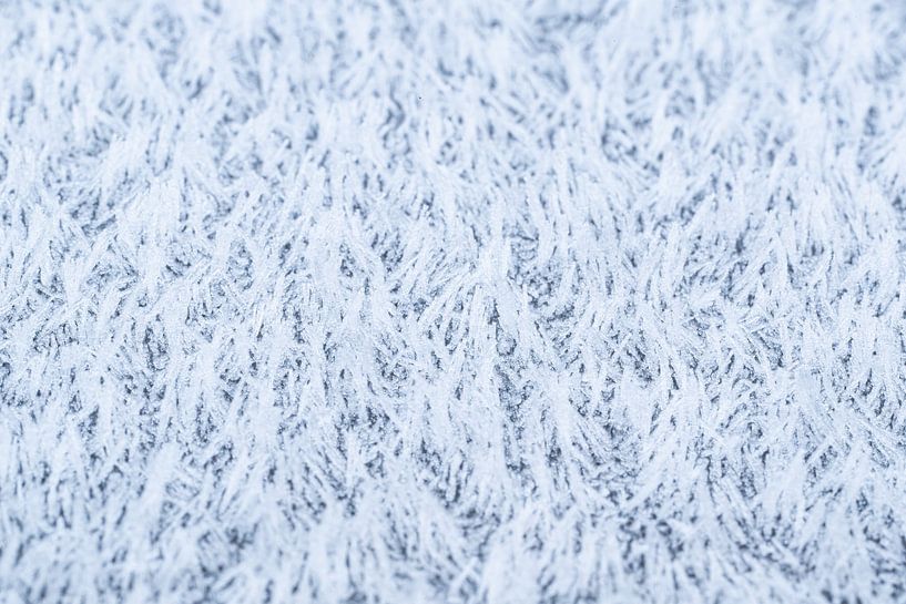 Die Magie des Frosts, abstrakter Winterfrost aus nächster Nähe von Christiaan Poot