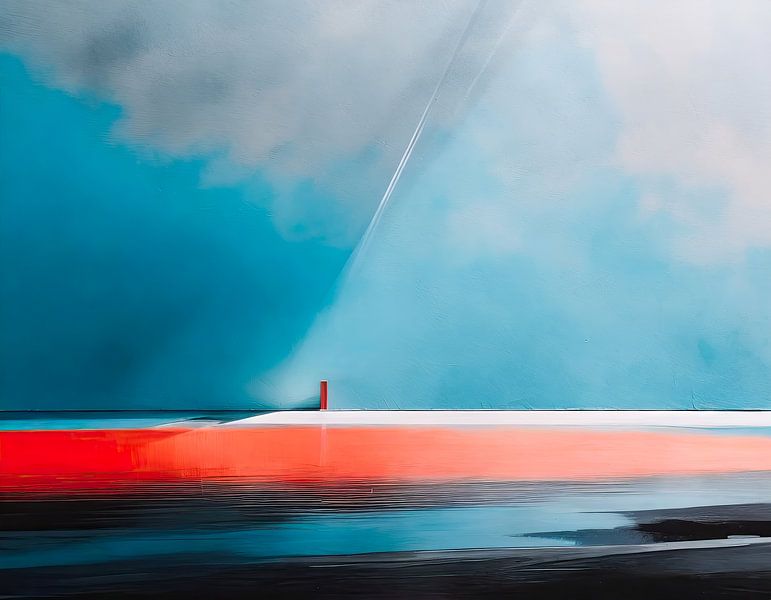 Kustlandschap-1 van Rautenberg Digital Art Maritim