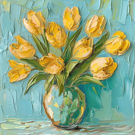 Tulips yellow by Bert Nijholt