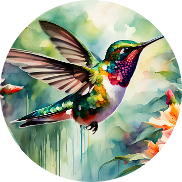 Prachtige vogels van de wereld - Kolibrie van Johanna's Art