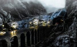 Glacier tunnel by Gijs te Pas