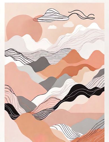 Traumlandschaft in Terrakotta von Dreamy Faces