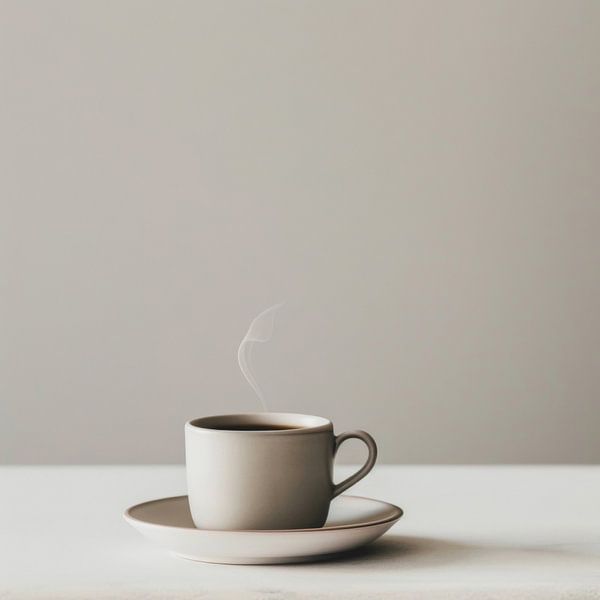 Minimalist coffee enjoyment by Poster Art Shop