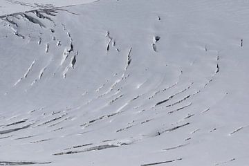 Mont Blanc-gletsjer, dicht bij abstractie van Hozho Naasha