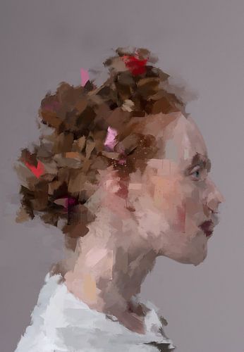 Abstract portret Pastel