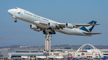 Cathay Pacific Cargo Boeing 747-8 vrachtvliegtuig. van Jaap van den Berg