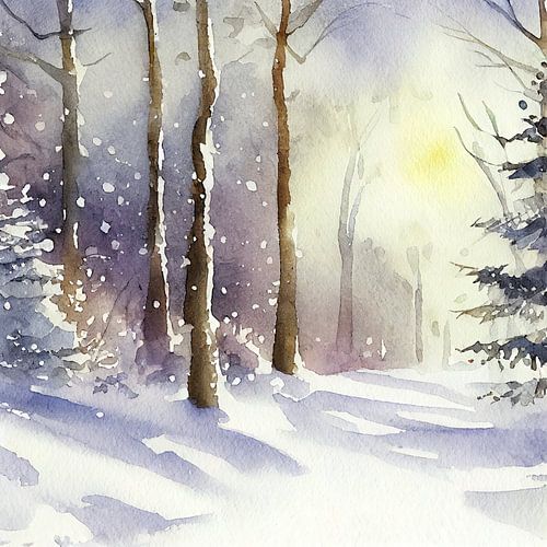 A snowy forest near Monschau