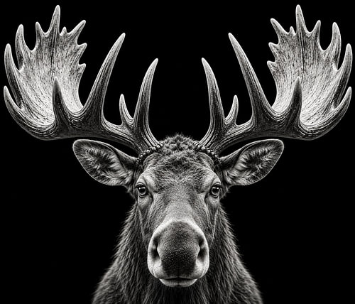 De Reus van het Noorden – Eland in Zwart-Wit