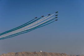 Saudi Hawks during Bahrain International Air Show 2016. by Jaap van den Berg