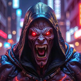 NEON VAMPIRE: Der futuristische Vampir in der Cyberpunk City von INFERAURUM