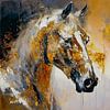 Goldenes Pferd 6 von Marjolein Deelen