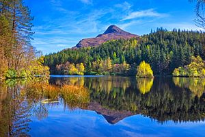 Glencoe Lochan mit dem Pap of Glencoe, Lochaber, Schottland, Vereinigtes Königreich
