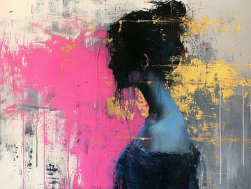 Abstract Female portrait | Whisper of Urbanity by Art Whims