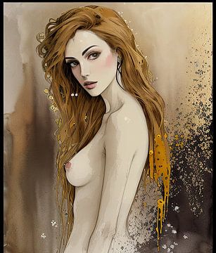 Female Nude in Art by Blikvanger Schilderijen