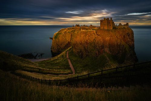 Dunnottar Castle sunset by Wojciech Kruczynski