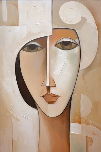 Vrouwen portret abstract