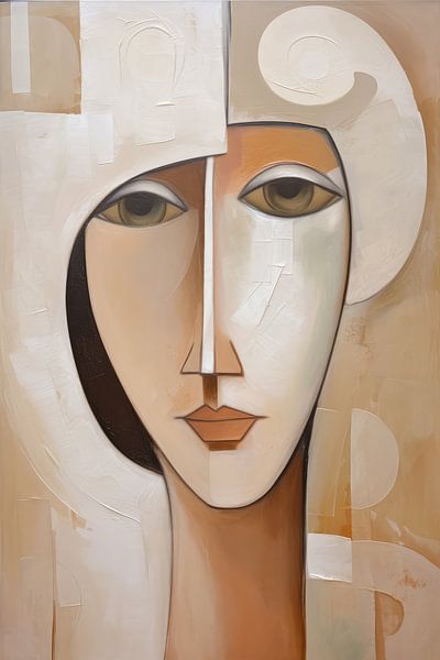 Women's portrait abstract by Bert Nijholt