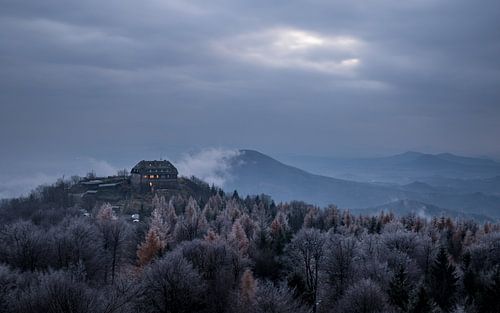 Hochwaldbaude à la fin de l'automne