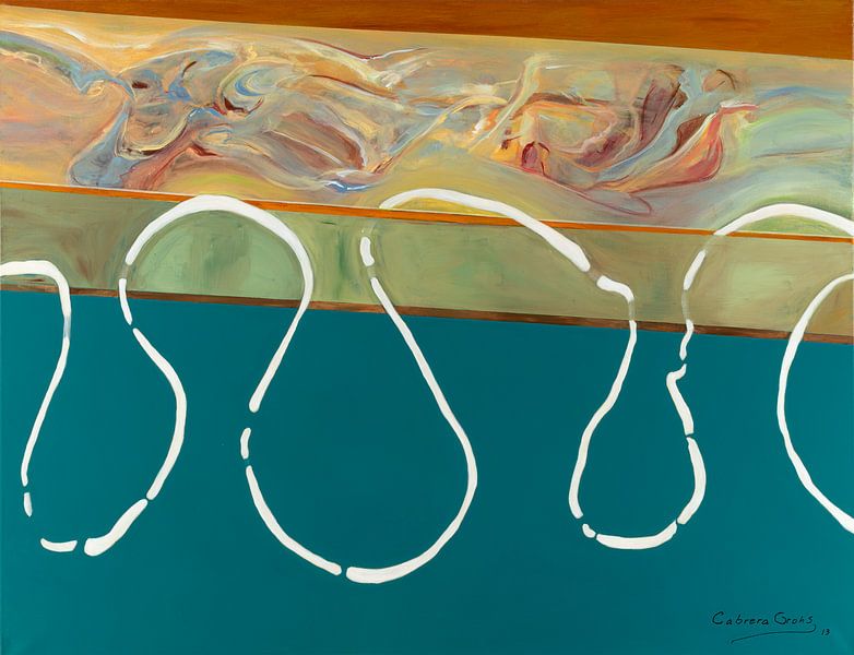 Hung in green by Ana Cabrera Grohs