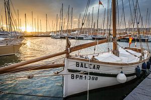 Historisches Segelboot im Hafen von Palma de Mallorca 