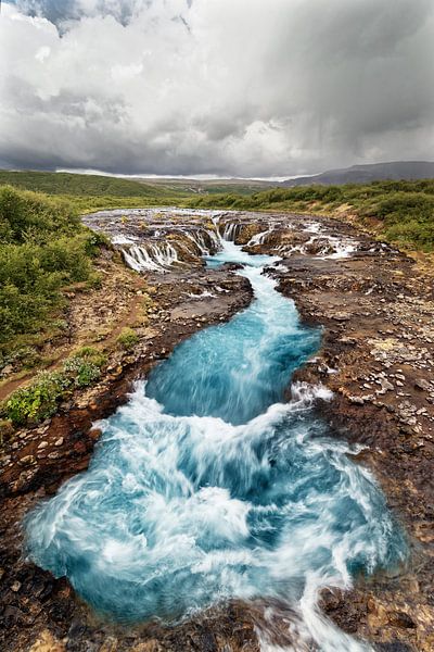 Wasserfall in Blautönen von Ralf Lehmann