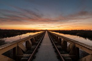 Sonnenaufgang an der Moerputtenbrücke