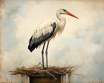 Storch | Storch von Wunderbare Kunst