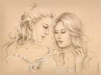 Hot spelletjes - erotische tekening