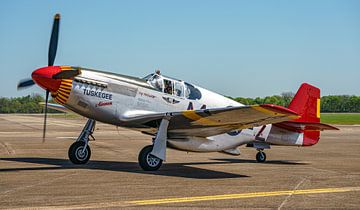 North American P-51 C Mustang of the Tuskegee Airmen. by Jaap van den Berg