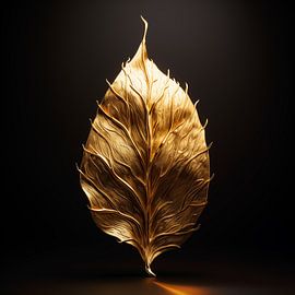 Gold leaf with accent