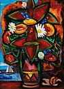 Rode Bloemen en Zeilboot, Marsden Hartley van Meesterlijcke Meesters thumbnail