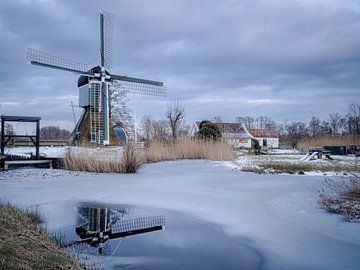 Wintermühle von Angela Kraan