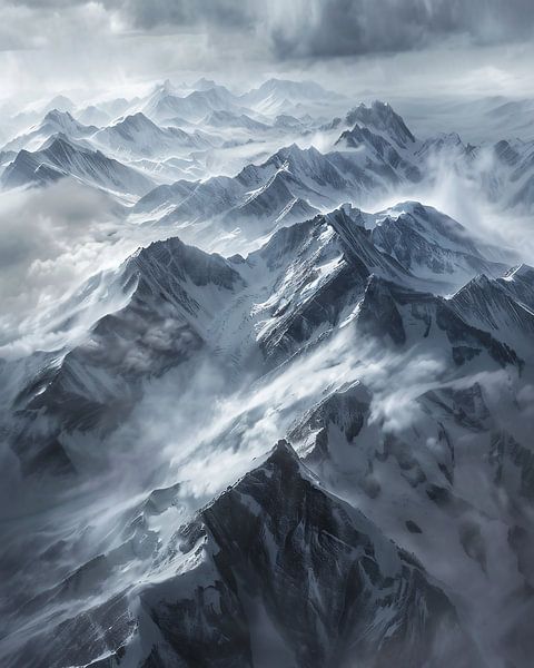 Sonnenkuss für Berge von fernlichtsicht