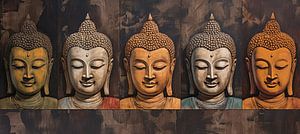 Bronze Buddha by ARTEO Paintings