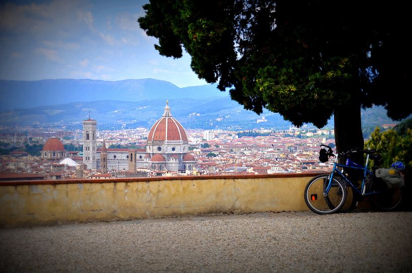 Zicht op Florence, Toscane, Italië par Bianca Dekkers-van Uden