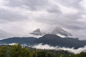 Blick auf den Berg Watzmann im Berchtesgadener Land von Rico Ködder