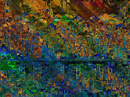 Slapende stad aan de rivier