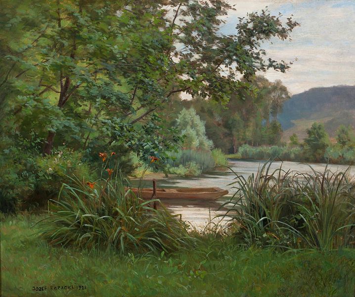 L'étang Józef Rapacki dans la forêt par finemasterpiece
