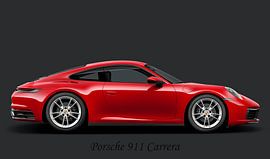 Porsche 911 Carrera, avec texte noir