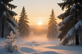 Geborgener Winter am Horizont von Jean Pierre