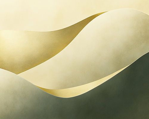 Golden Waves by Modern Collection