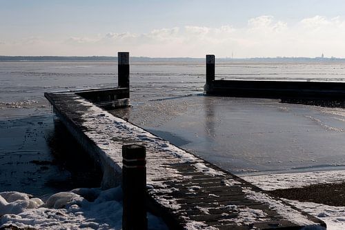 Winterlandschap in Nederland.
